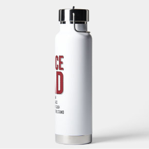 Dance Dad Checklist Vintage Engraving Design_1 Water Bottle
