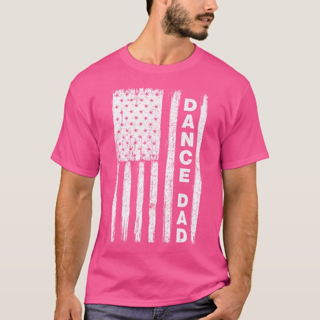 Dance Dad Flag White T-Shirt (Front)