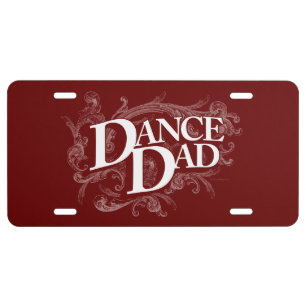 Dance Dad License Plate