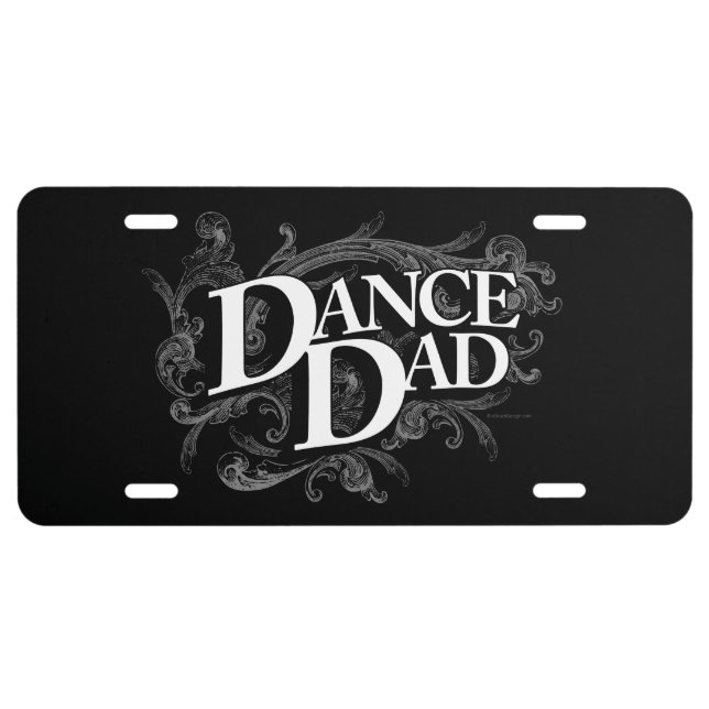 Dance Dad License Plate (Front)
