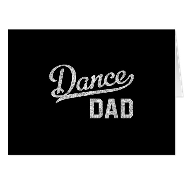 Dance Dad Proud Dancer Father Card (Front Horizontal)
