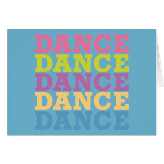 Dance Dance Cards (Front Horizontal)