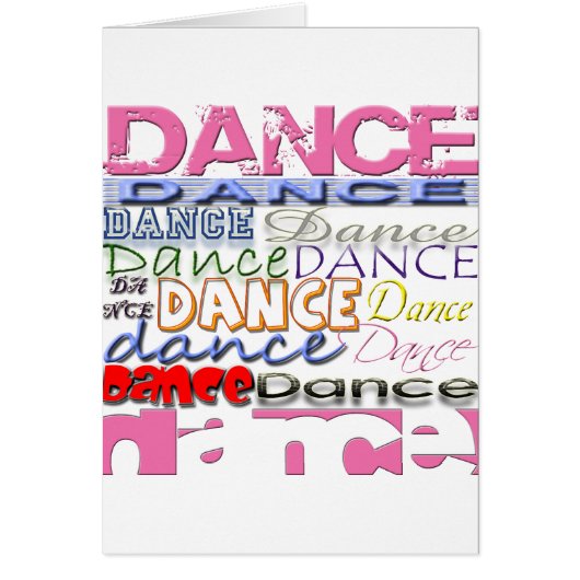 Dance Dancer's Products Cards (Front)