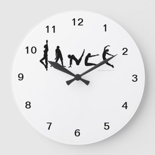 Dance Dancers Silhouettes Wall Clock