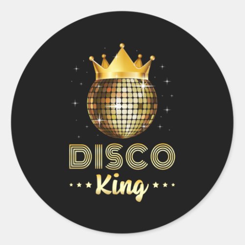 Dance Dancing Disco King Dancer Party Gift Idea Classic Round Sticker