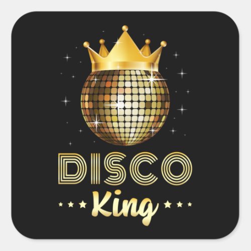 Dance Dancing Disco King Dancer Party Gift Idea Square Sticker
