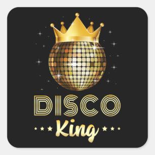 Dance Dancing Disco King Dancer Party Gift Idea Square Sticker