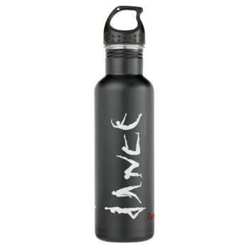 Dance Dancing Silhouettes Custom Name Reusable Water Bottle by alinaspencil at Zazzle