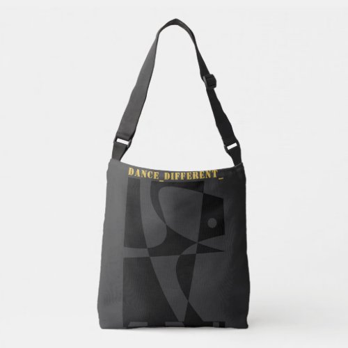 DANCE_DIFFERENT_ Grey Black Crossbody Bag