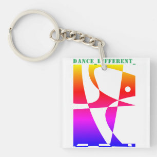 DANCE_DIFFERENT_ Rainbow Keychain