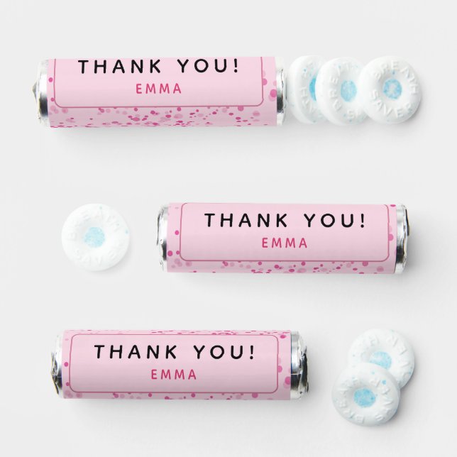 Dance Disco Ball Party Custom Pink Black Party Breath Savers® Mints (Assorted)