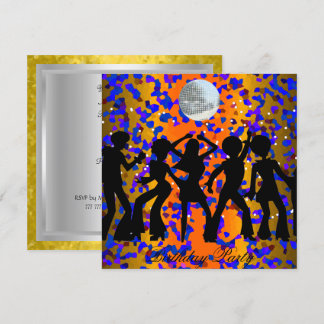 Dance Disco Birthday Party Invitation