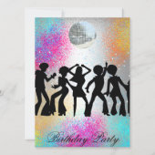 Dance Disco Surprise Birthday Party Invitation (Front)