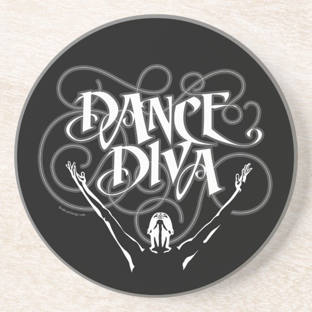 Dance Diva Drink Coaster (Front)