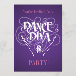 Dance Diva Invitation