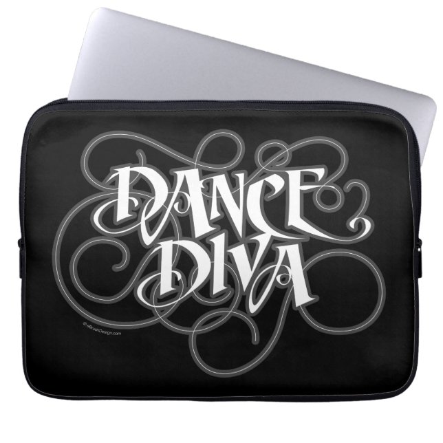 Dance Diva Laptop Sleeve (Front)