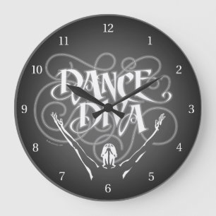 Dance Diva Large Clock