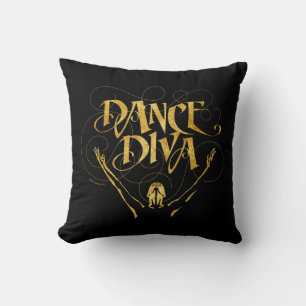 Dance Diva Throw Pillow