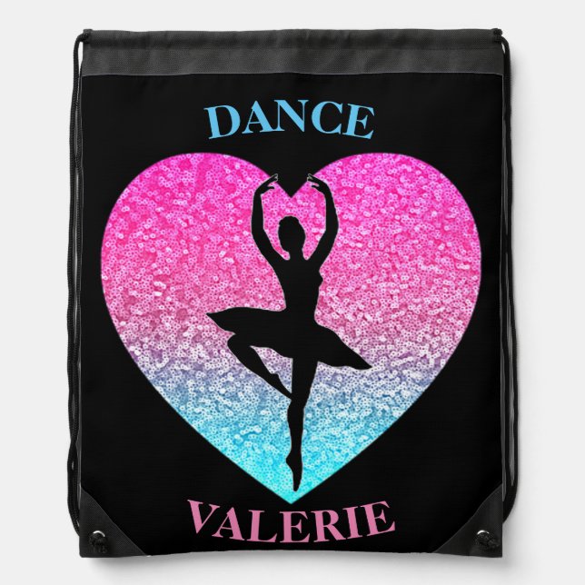 Dance Drawstring Bag (Front)