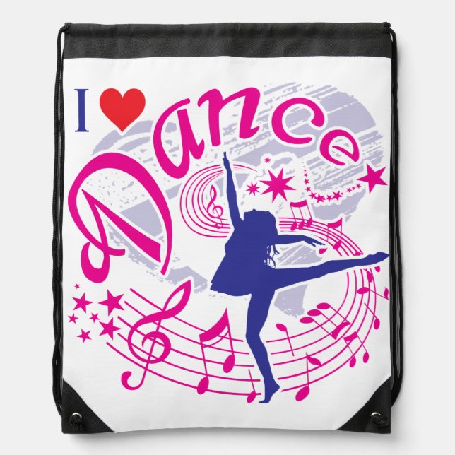 Dance Drawstring Bag (Front)