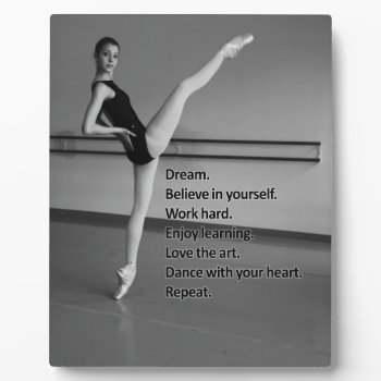 Dance Dream Gift For Dancers Plaque by elizme1 at Zazzle
