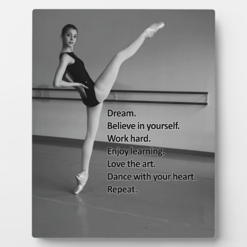 Dance Dream Gift for Dancers Plaque