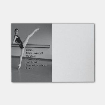 Dance Dream Gift For Dancers Post-it Notes by elizme1 at Zazzle