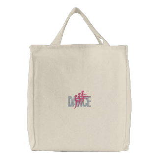 Dance Embroidered Tote Bag