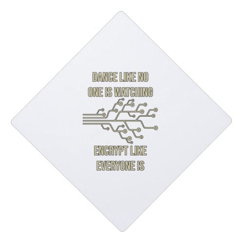 Dance Encrypt Programming Graduation Cap Topper