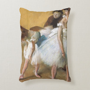 Dance Examination by Edgar Degas, Vintage Ballet Accent Pillow