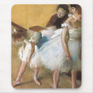 Dance Examination by Edgar Degas, Vintage Ballet Mouse Pad