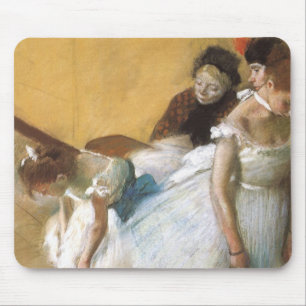 Dance Examination by Edgar Degas, Vintage Ballet Mouse Pad