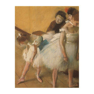 Dance Examination by Edgar Degas, Vintage Ballet Wood Wall Decor
