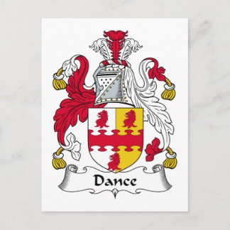 Dance Family Crest Postcard