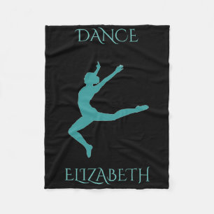 Dance fleece blanket personalized.