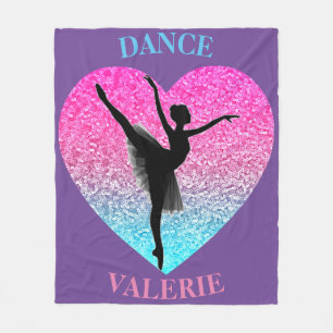Dance Fleece Blanket w/ Personalized Name