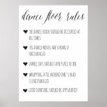 Dance Floor Rules Sign | Funny Wedding Decor at Zazzle