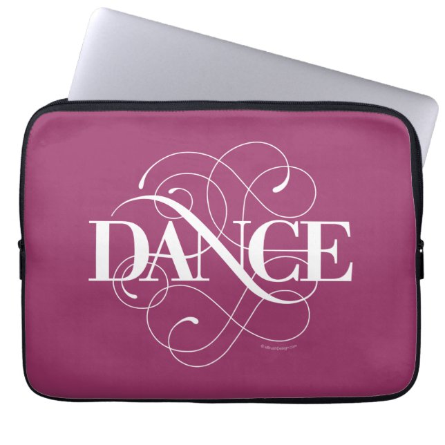 Dance Flourish Laptop Sleeve (Front)
