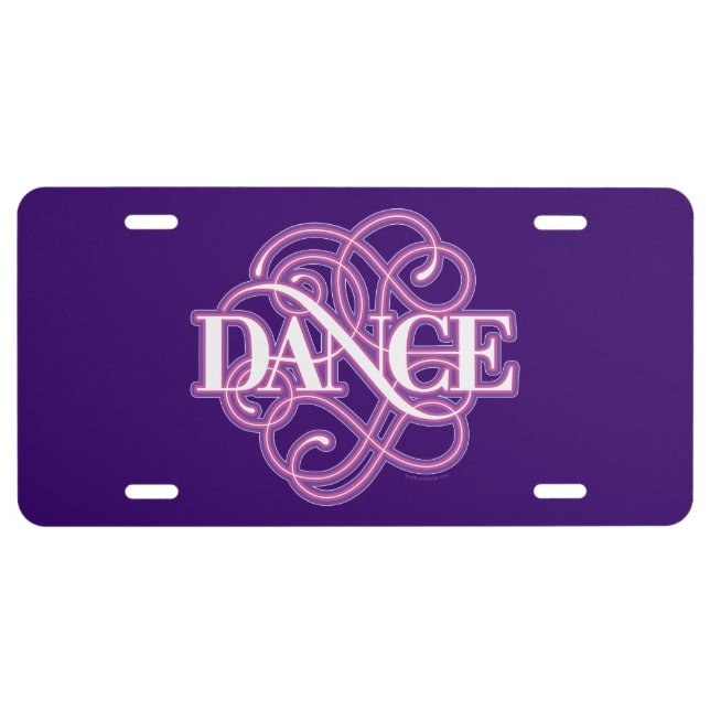 Dance Flourish License Plate (Front)