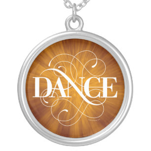Dance Flourish Silver Plated Necklace