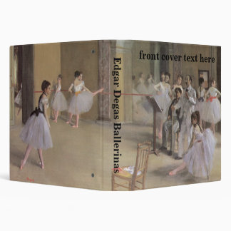 Dance Foyer at the Opera by Edgar Degas 3 Ring Binder