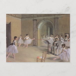 Dance Foyer at the Opera by Edgar Degas Postcard