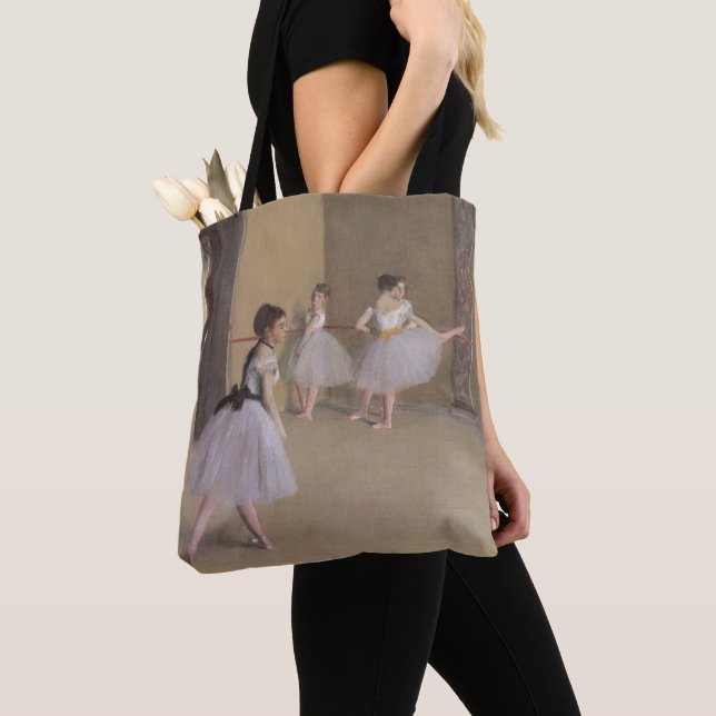 Dance Foyer at the Opera by Edgar Degas Tote Bag (Close Up)
