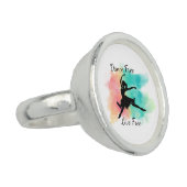 Dance Free Live Free Dance Keychain Ring (Side)