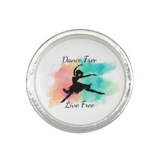 Dance Free Live Free Dance Keychain Ring