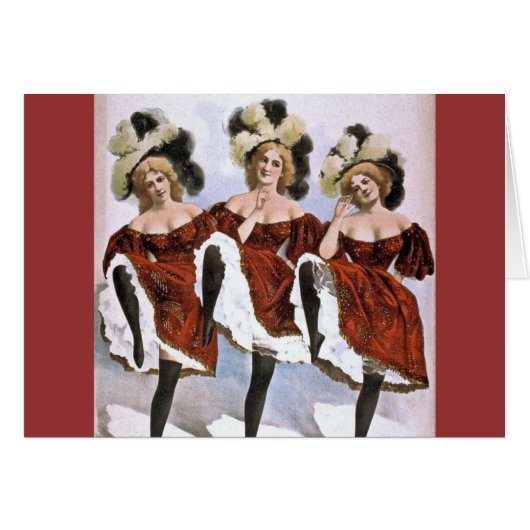 dance girls cards (Front Horizontal)