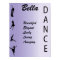Dance Girls Name Art Wall Print Poster