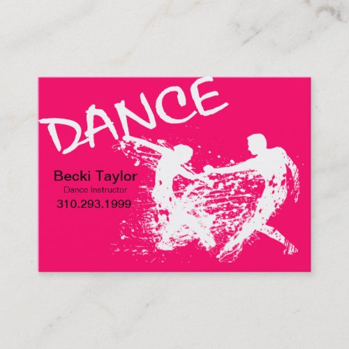 Dance Grunge - Choreographer, Dancer, Instructor Business Cards