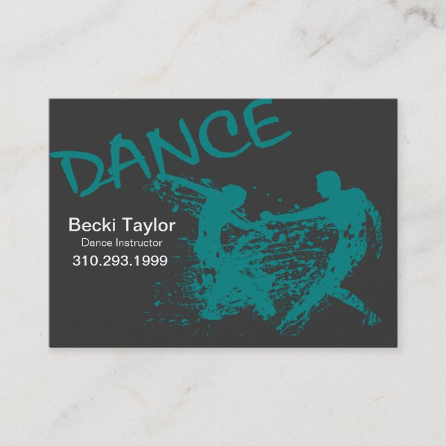 Dance Grunge - Choreographer, Dancer, Instructor Business Card (Front)