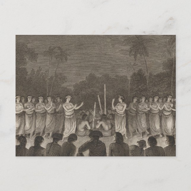 Dance, Hapaee, Tonga Postcard (Front)